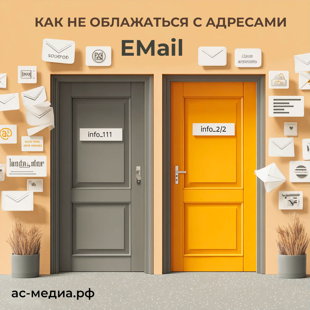 Служебные email-адреса компании на корпоративном домене